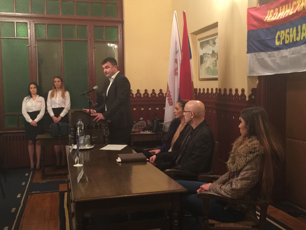 Kružević, Jedinstvena Srbija, javna tribina i prijem novih članova, Apatin 2016