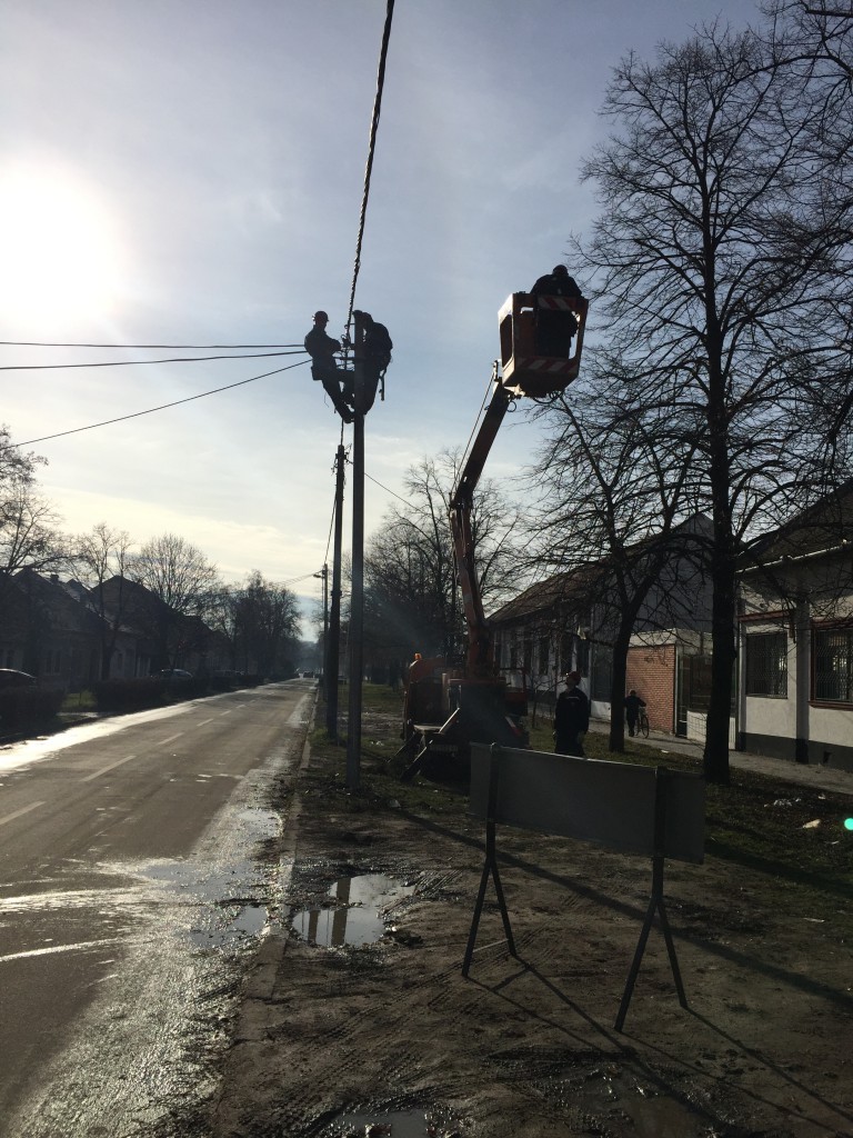 Zamena stuba , struja prekid, eps Apatin