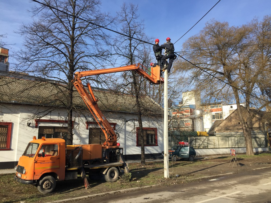 Zamena stuba , struja prekid, eps Apatin
