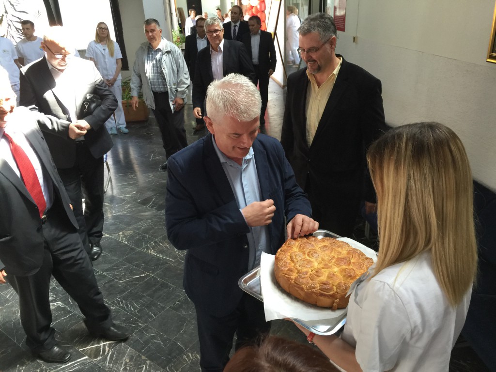 Otvaranje terapijskog blatnog bloka Banja Junaković, Miroslav Vasin.