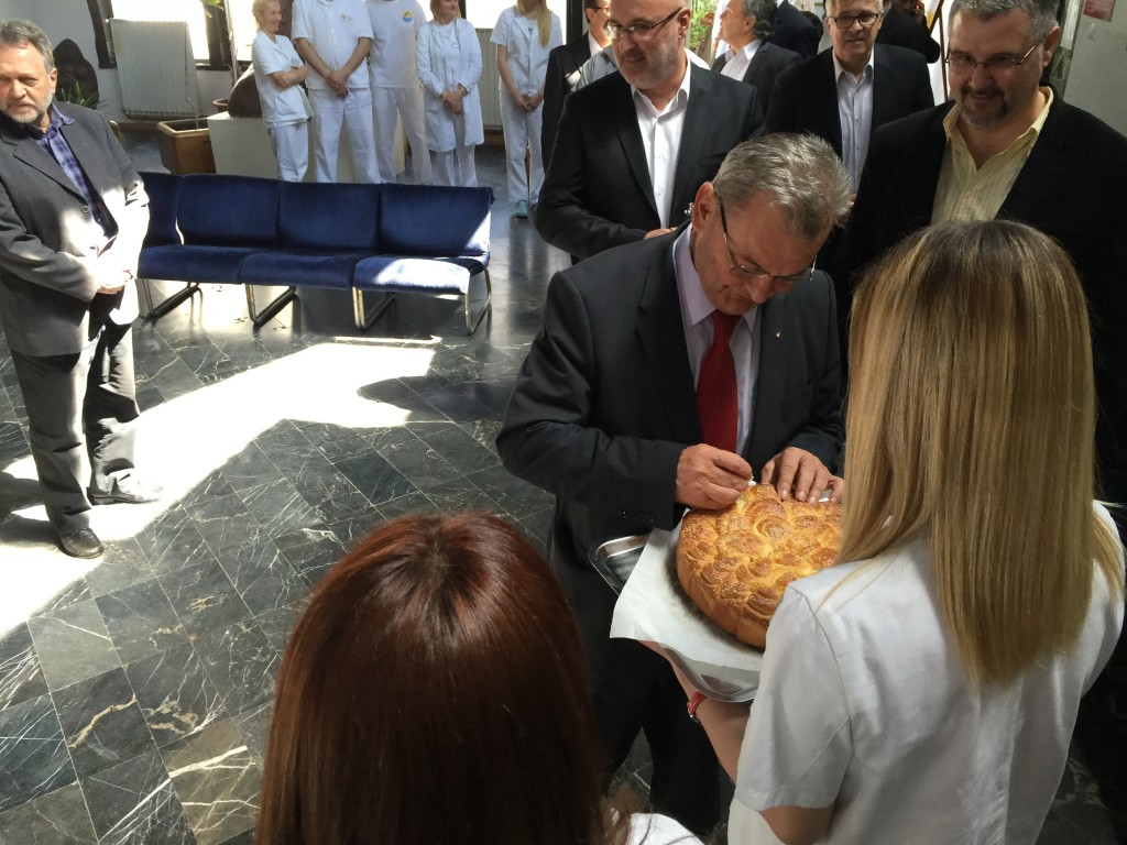 Otvaranje terapijskog blatnog bloka Banja Junaković, Miroslav Vasin.