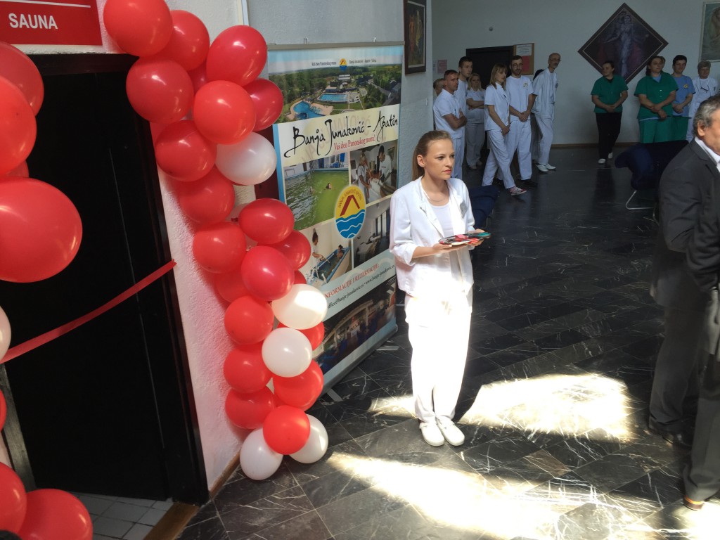 Otvaranje terapijskog blatnog bloka Banja Junaković, Miroslav Vasin.