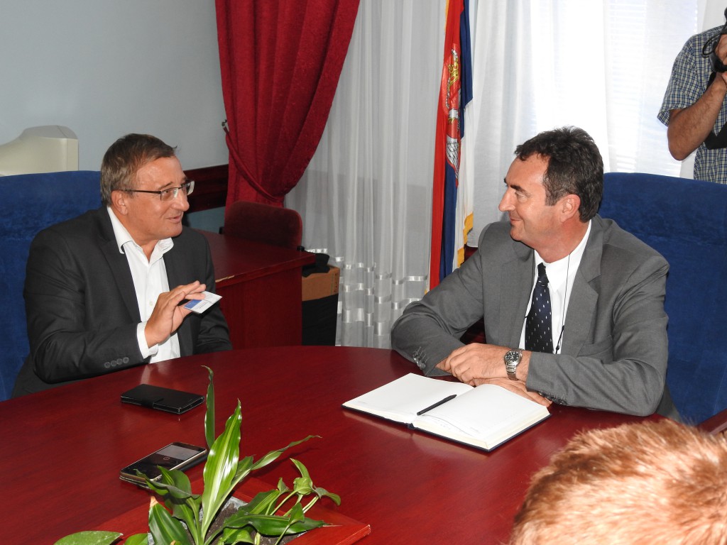 Radivoj Sekulić, Mihalj Njilaš , sastanak u opštini Apatin avgust 2016