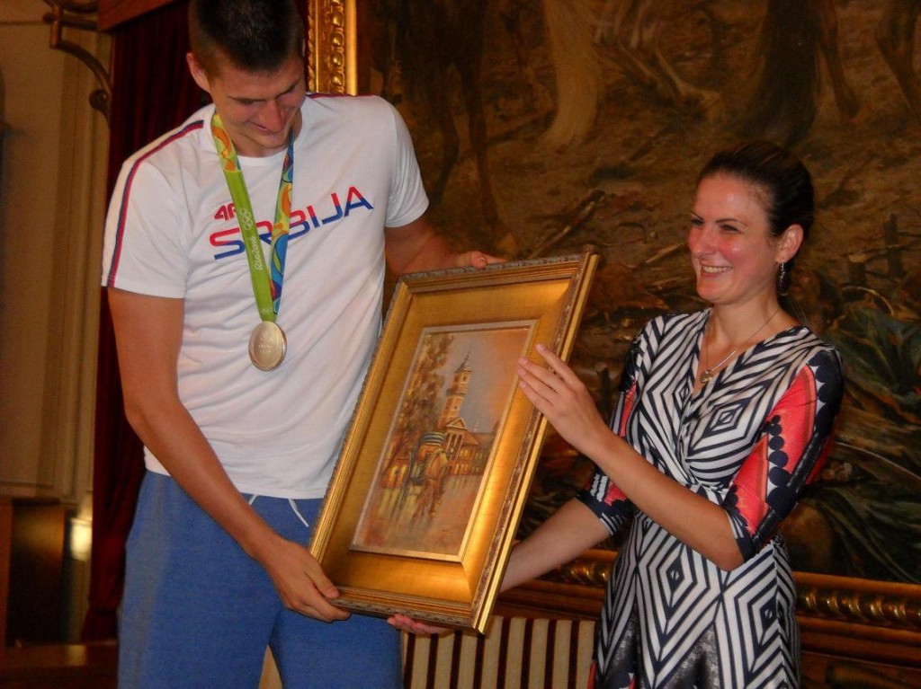 Sombor PONOS Nikola Jokic i gradonacelnica Dusanka Golubovic