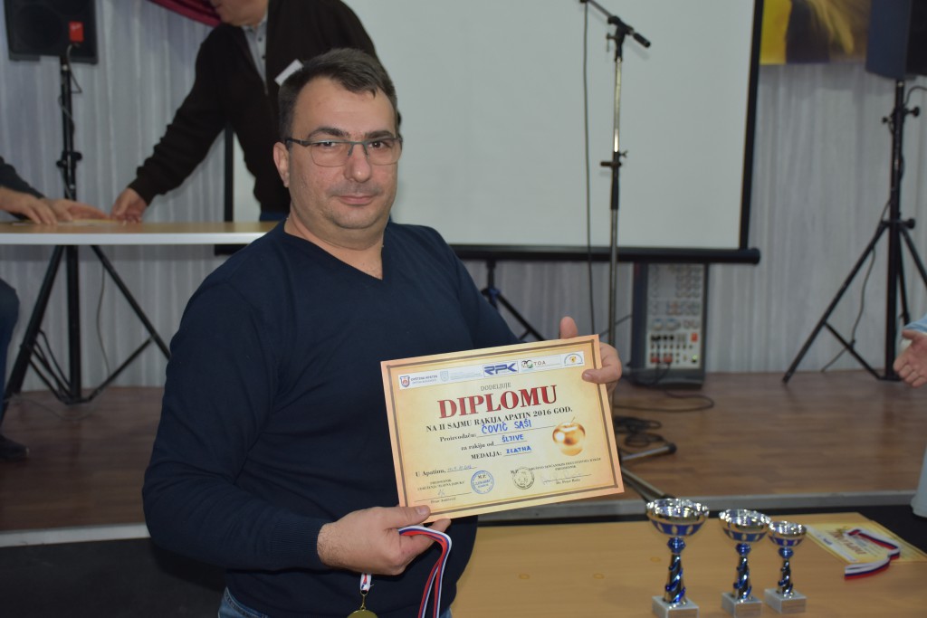 Saša Čović, Međunarodni sajam rakije Apatin, 2016