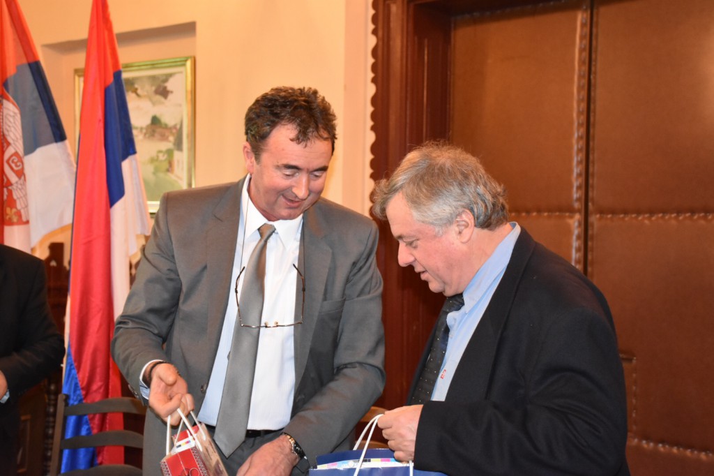 Predsednik opštine Apatin, Radivoj Sekulić prijem policije Kefalonije