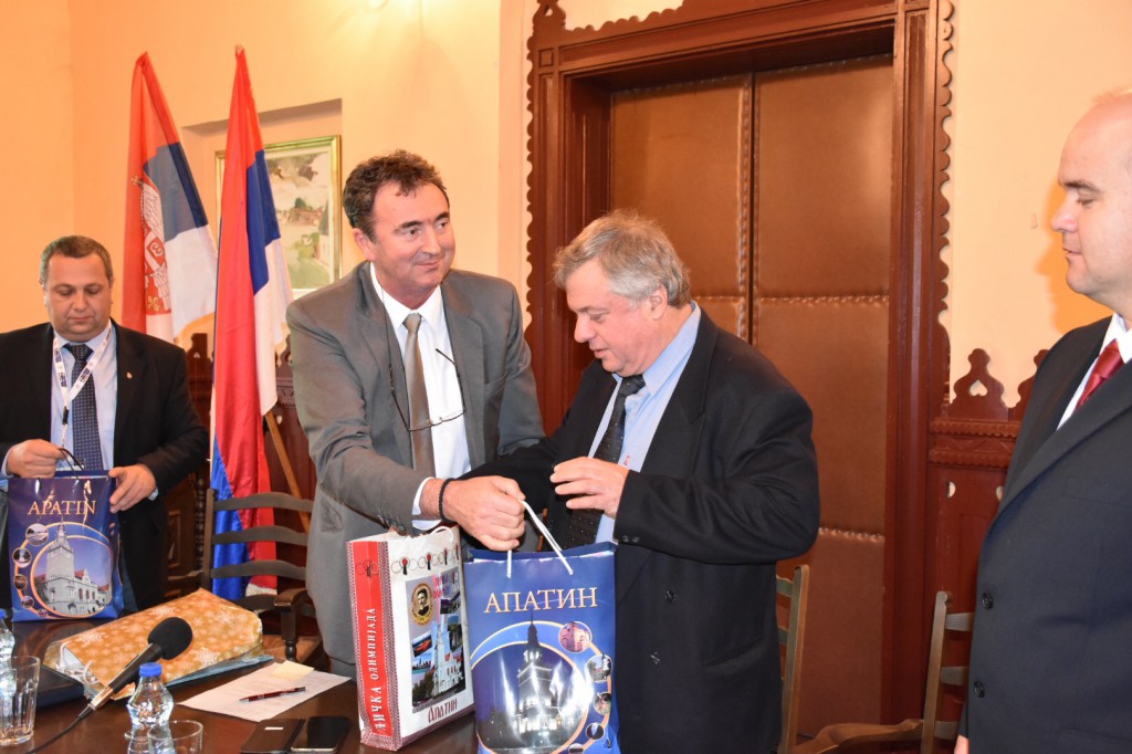 Predsednik opštine Apatin, Radivoj Sekulić prijem policije Kefalonije